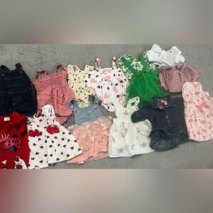 Baby Girl 0/3 Dresses/Rompers BUNDLE- 12 pieces for $30